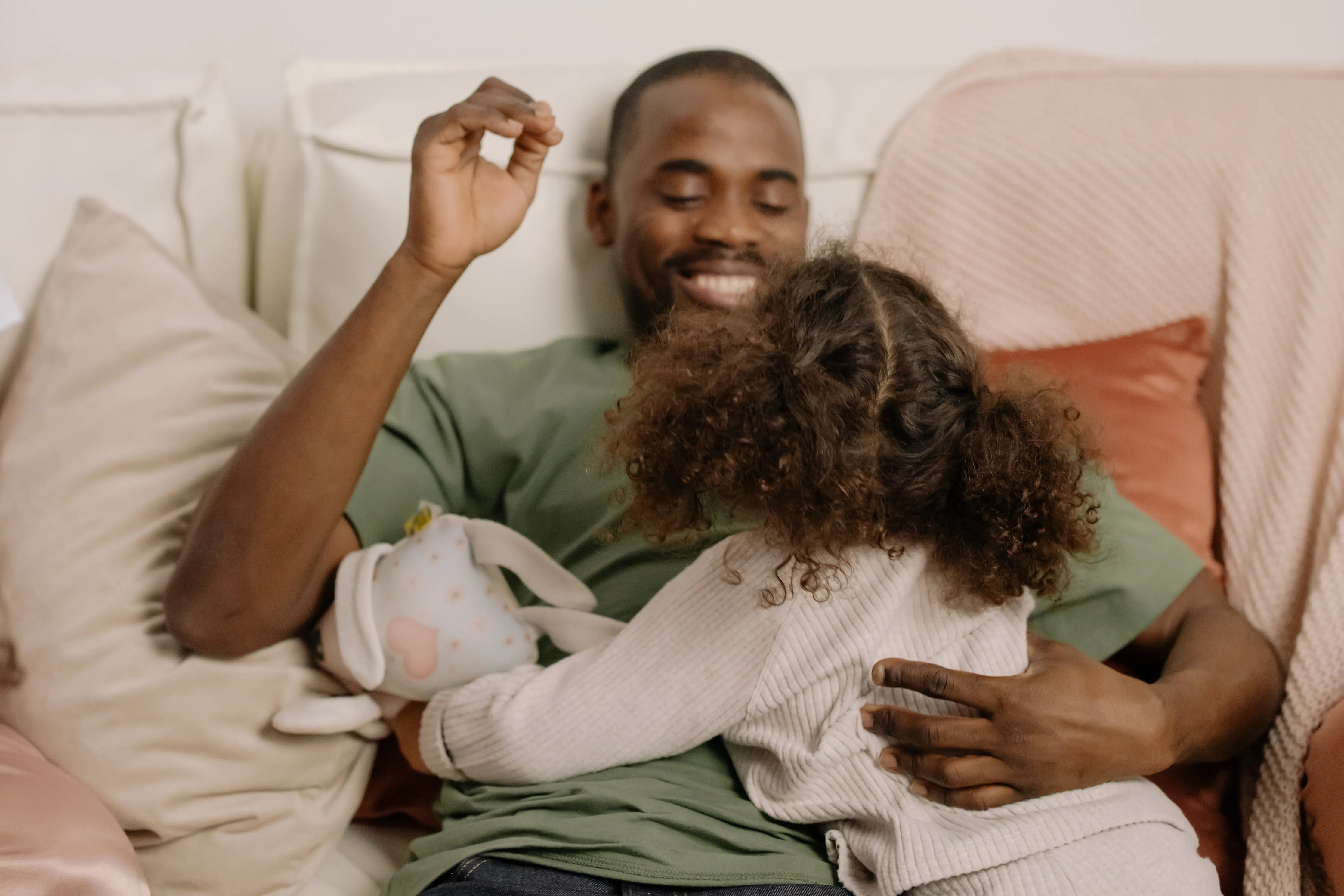 Dad and Daughter Talking