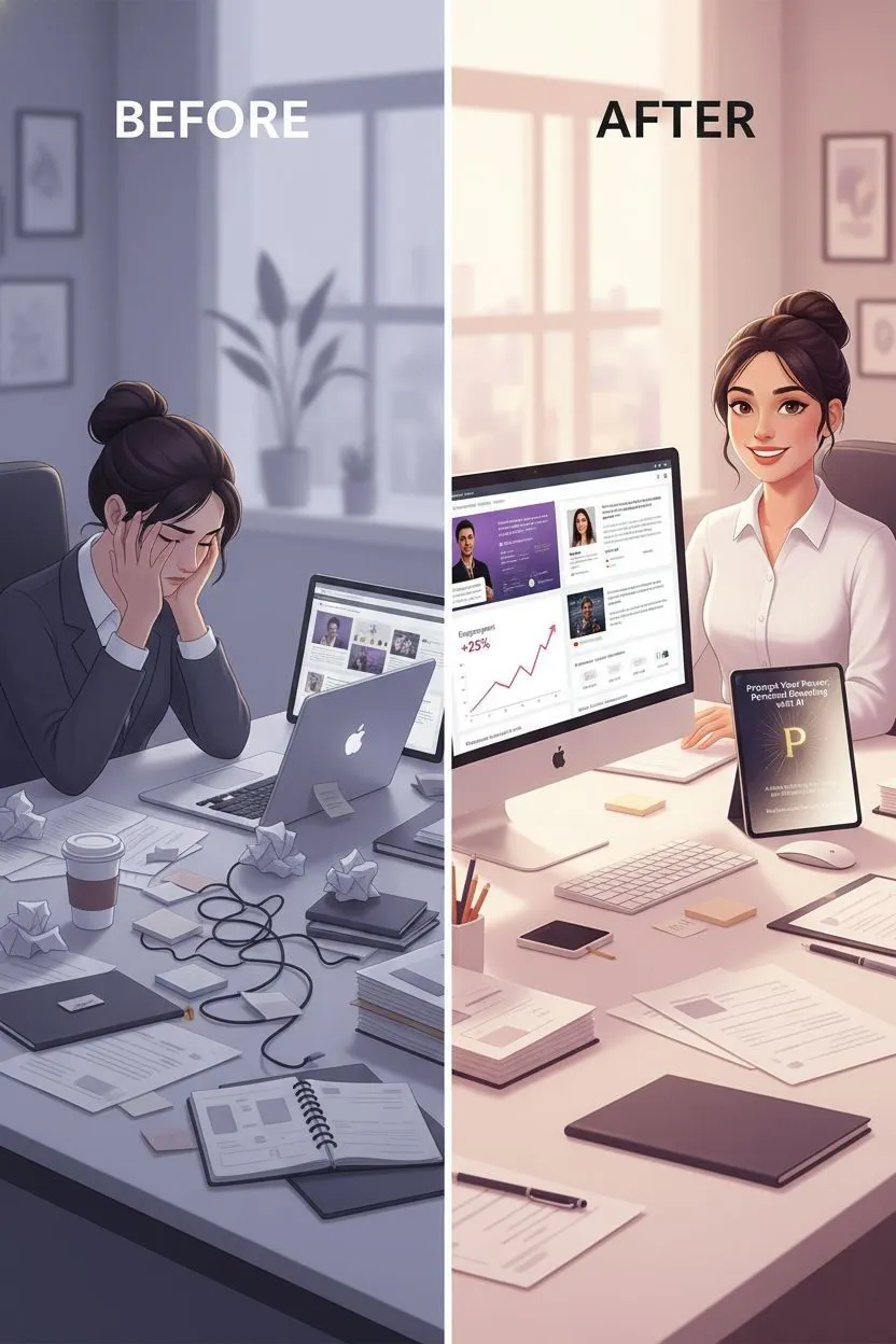 Before and After for personal branding success