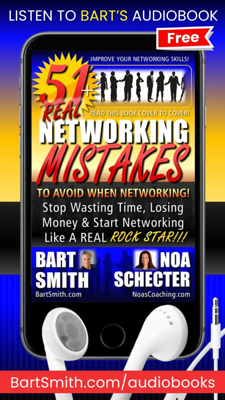 Press Release For 51+ Networking Mistakes Audiobook by Bart Smith