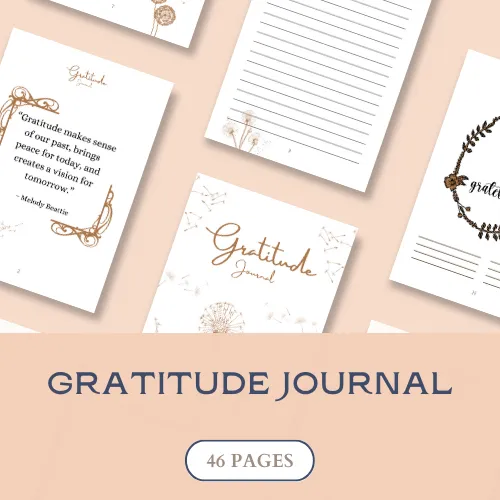 gratitude journal mock up