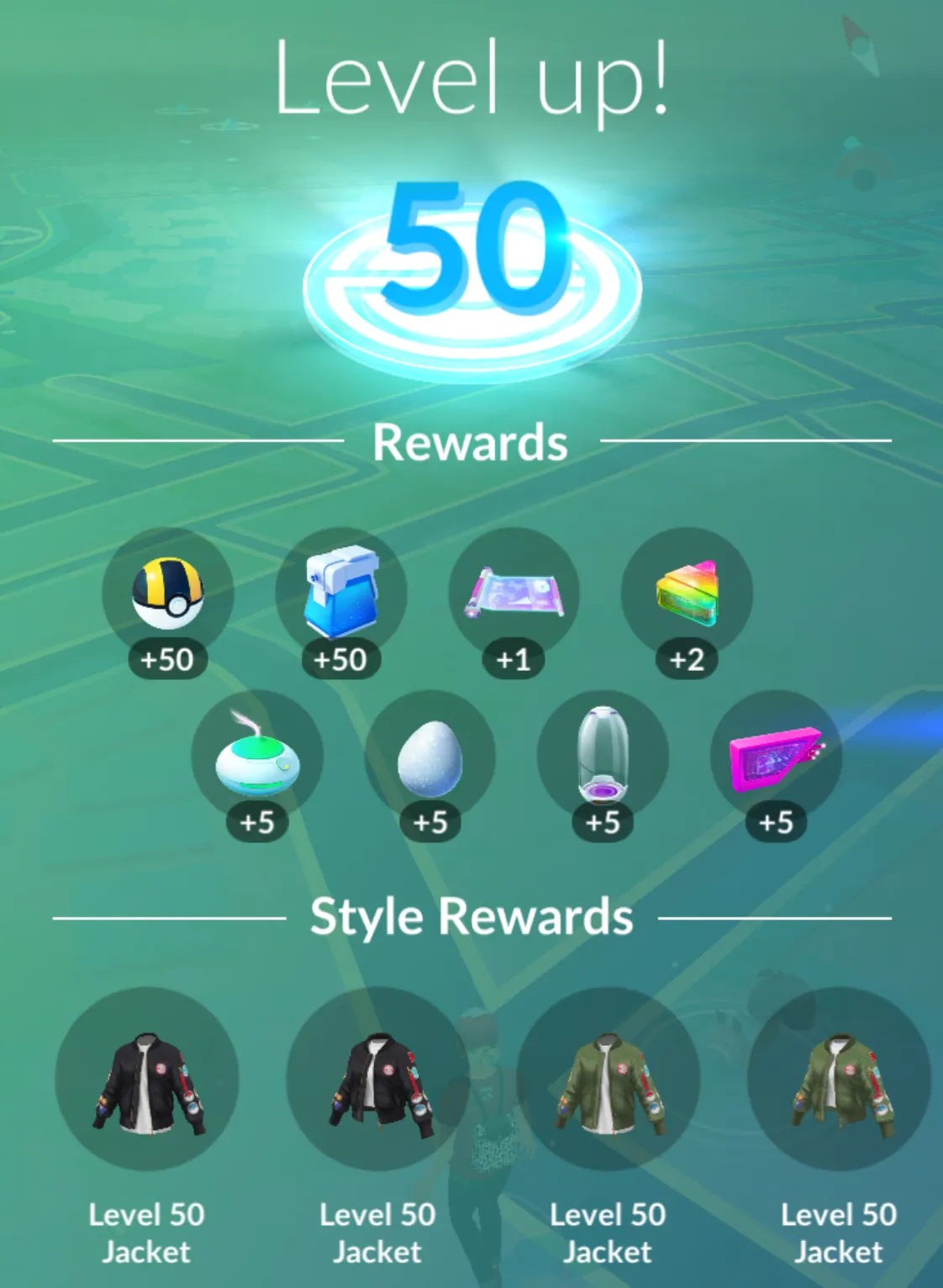 Level 50 Rewards