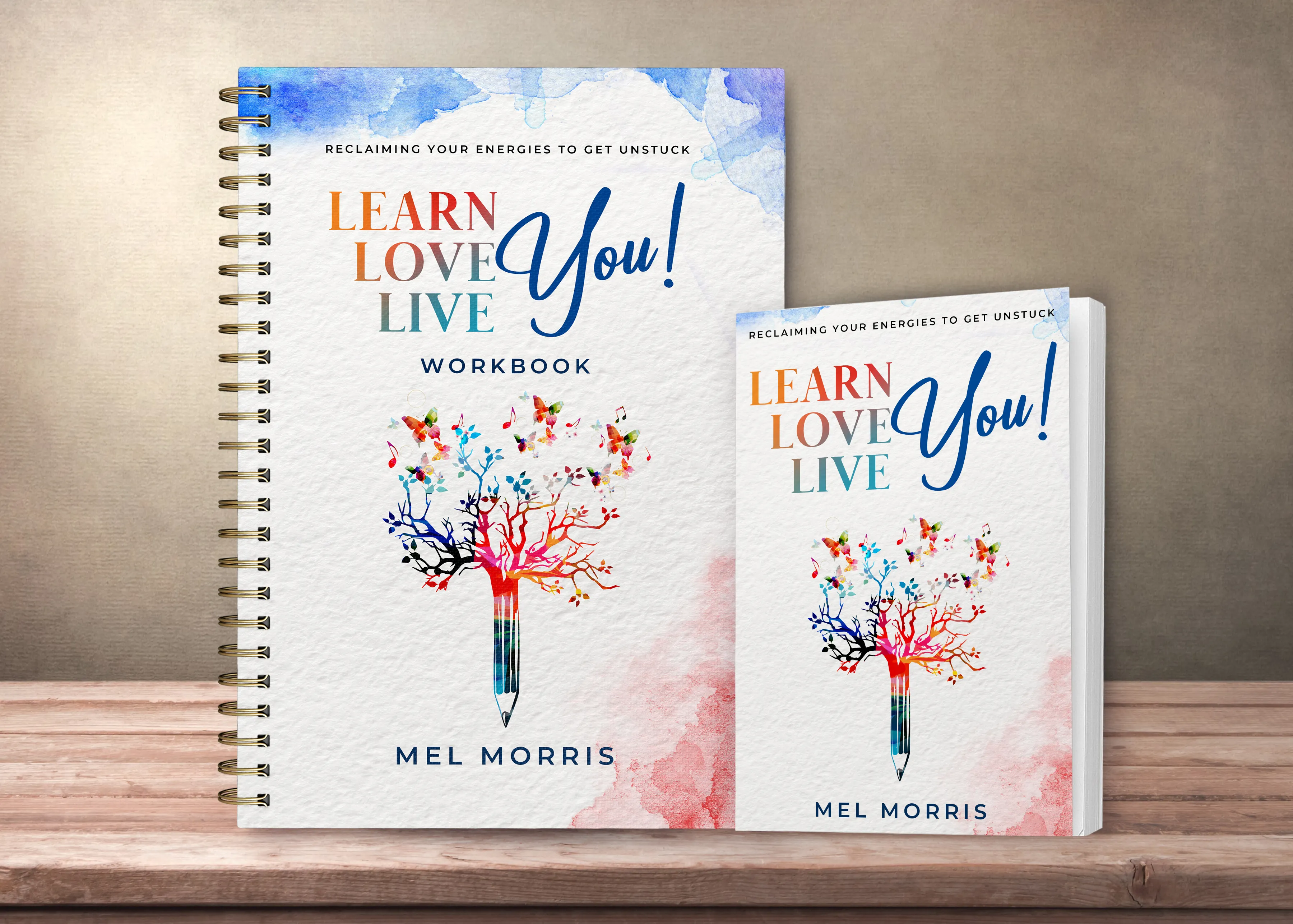 Learn. Love. Live. You! book & workbook display