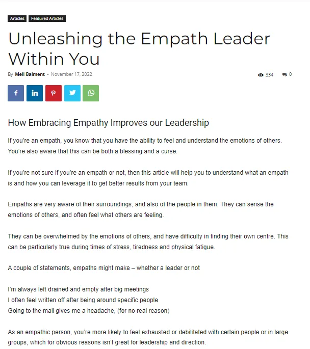 The Edge Unleash the Empath Leader Within You
