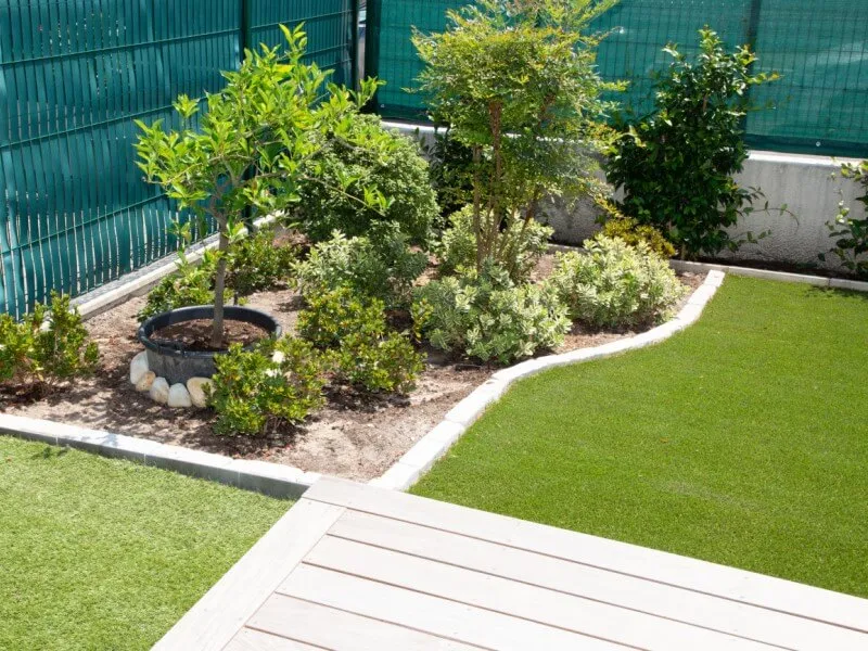 Yard with Artificial Turf