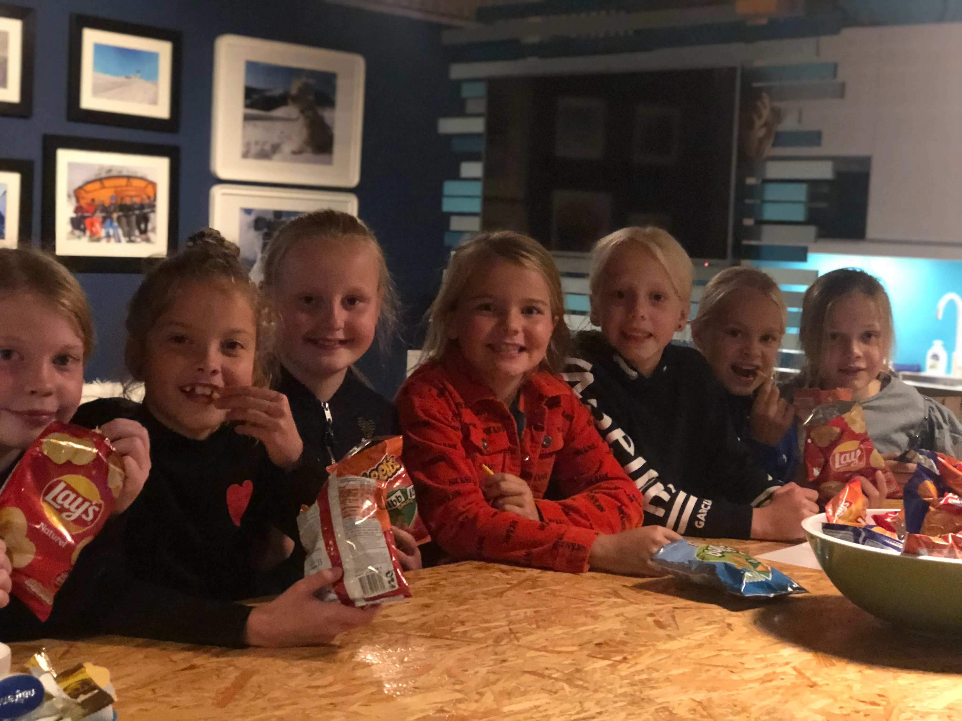 Kinderfeestje eten in de SnowiseBar bij SnowiseSports