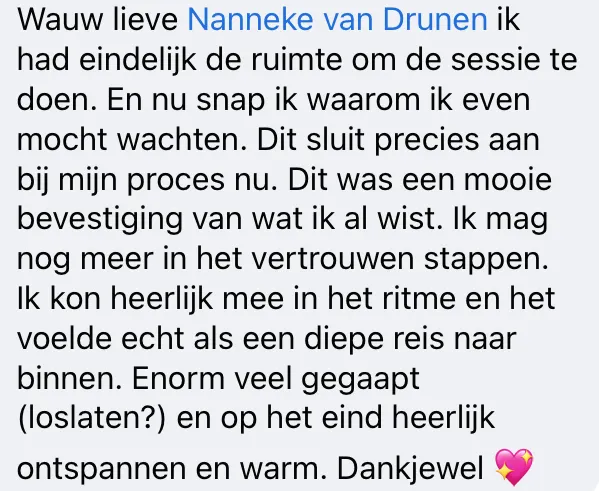 Ervaring deelnemer Breathe & Write