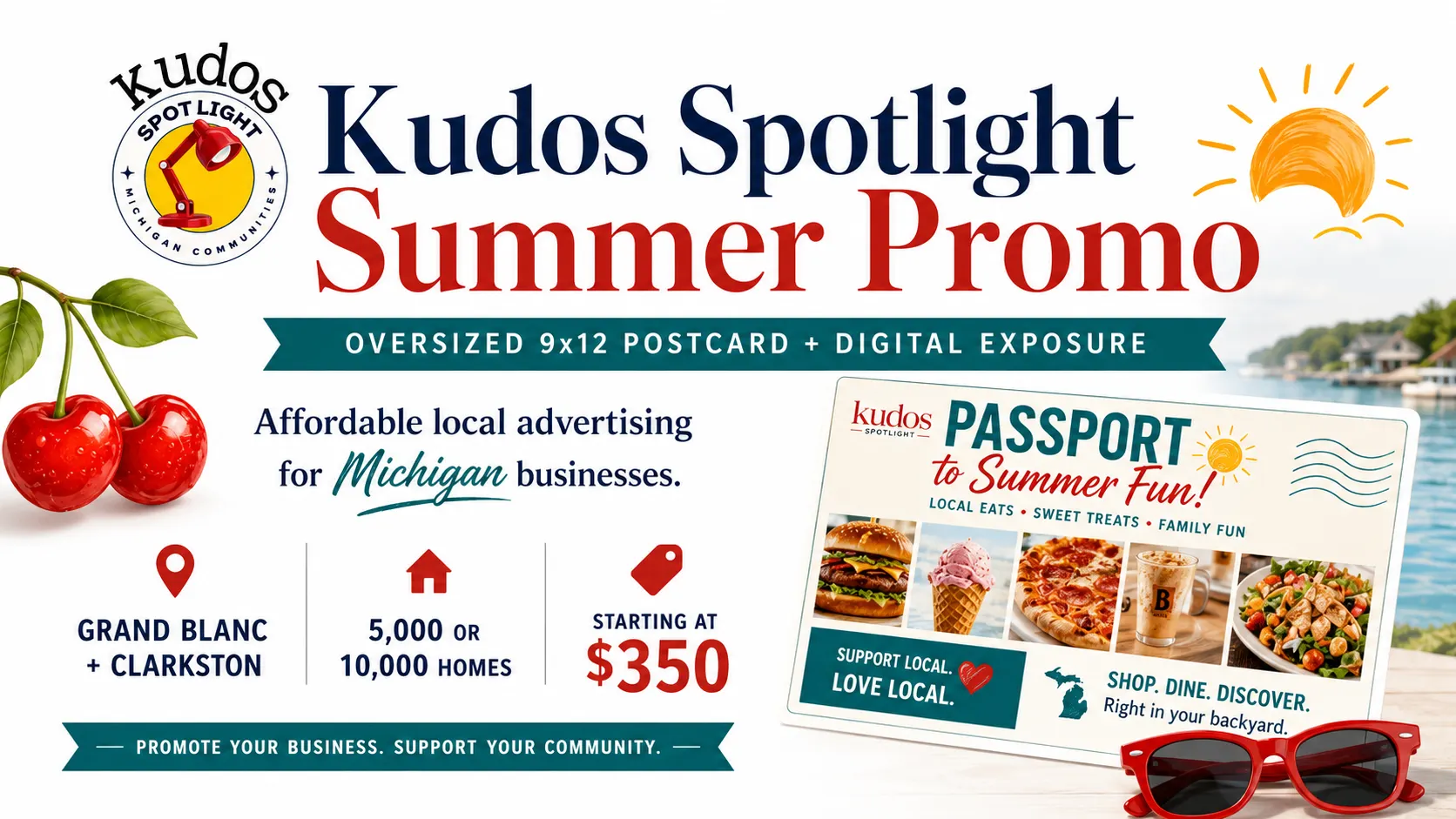 kudos spotlight postcard