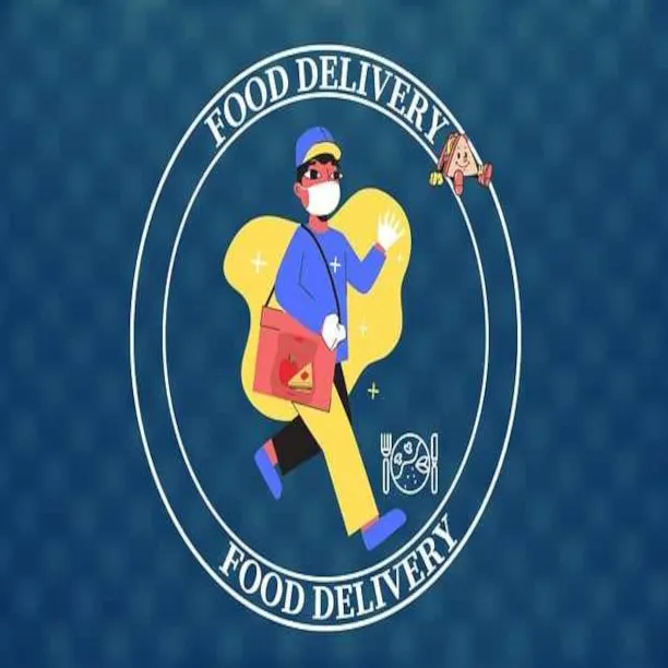 image of food delivery person