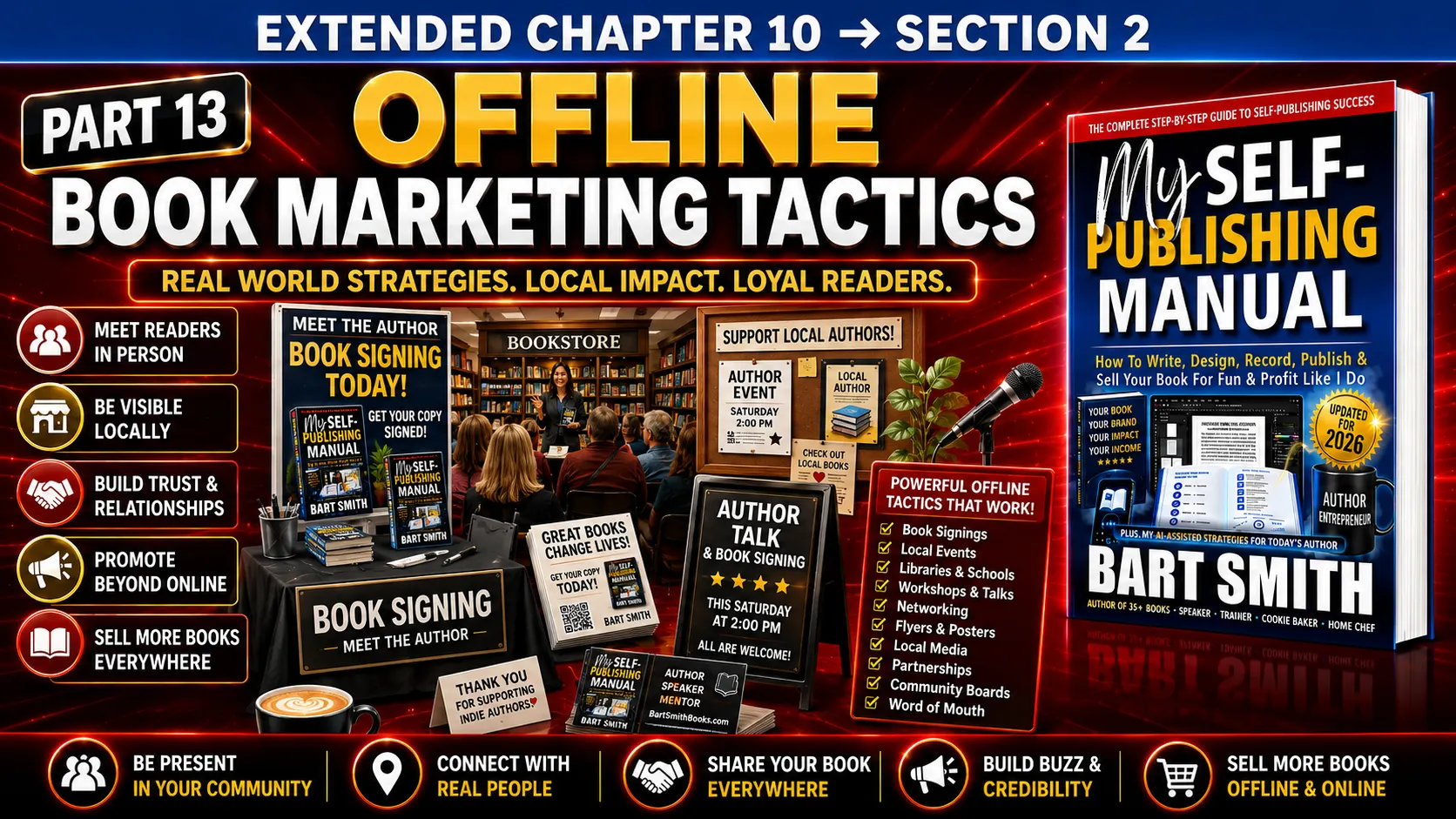 Part 13 — Offline Book Marketing Tactics