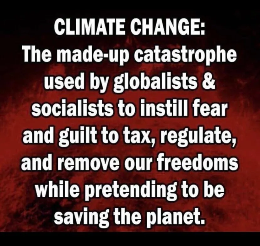 Climate change communists and globalists