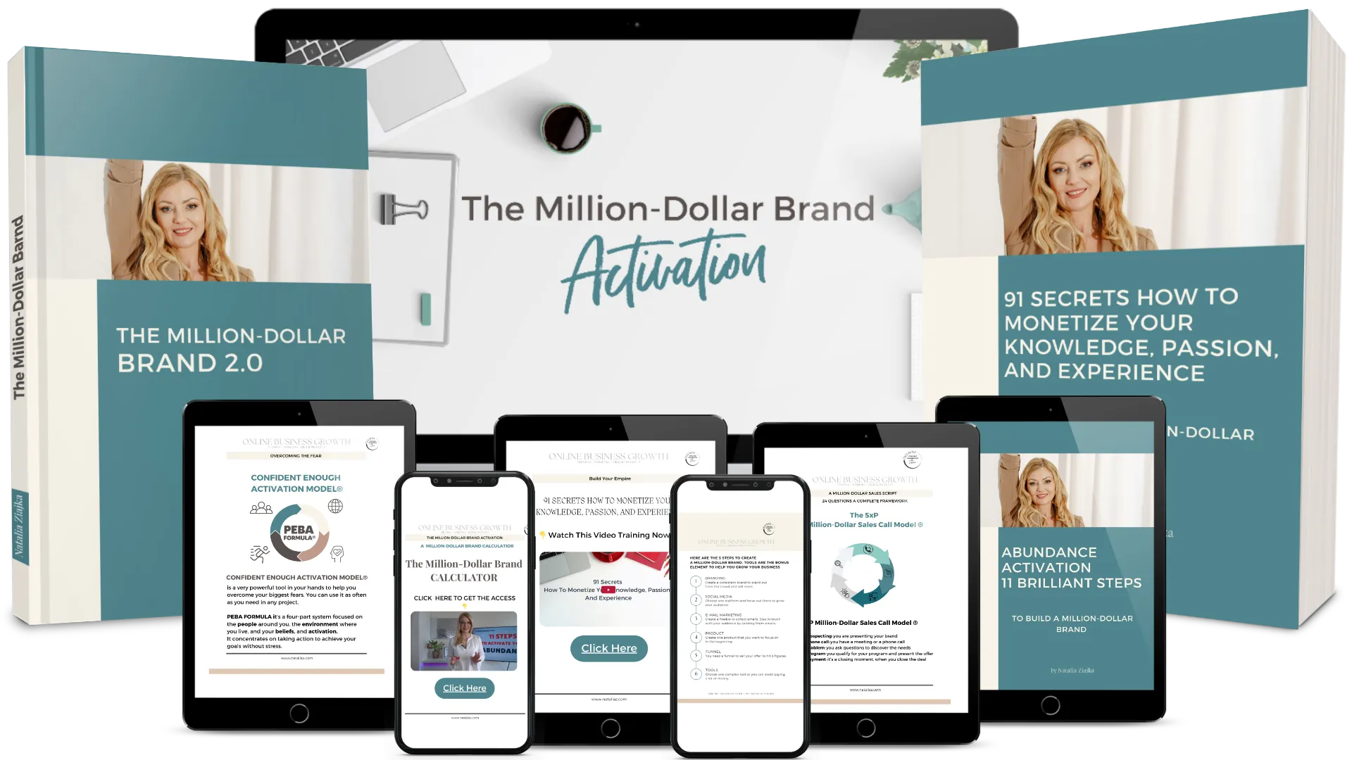 Mockup presenting online course