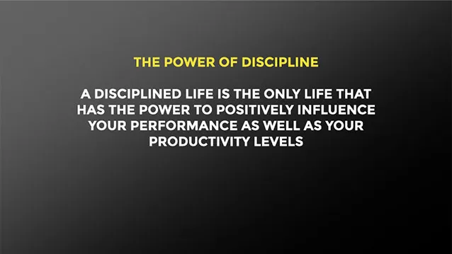 Motivational Books Power Of Discipline Course