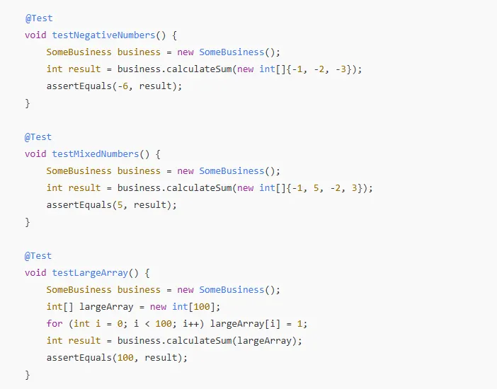 JUNIT TEST