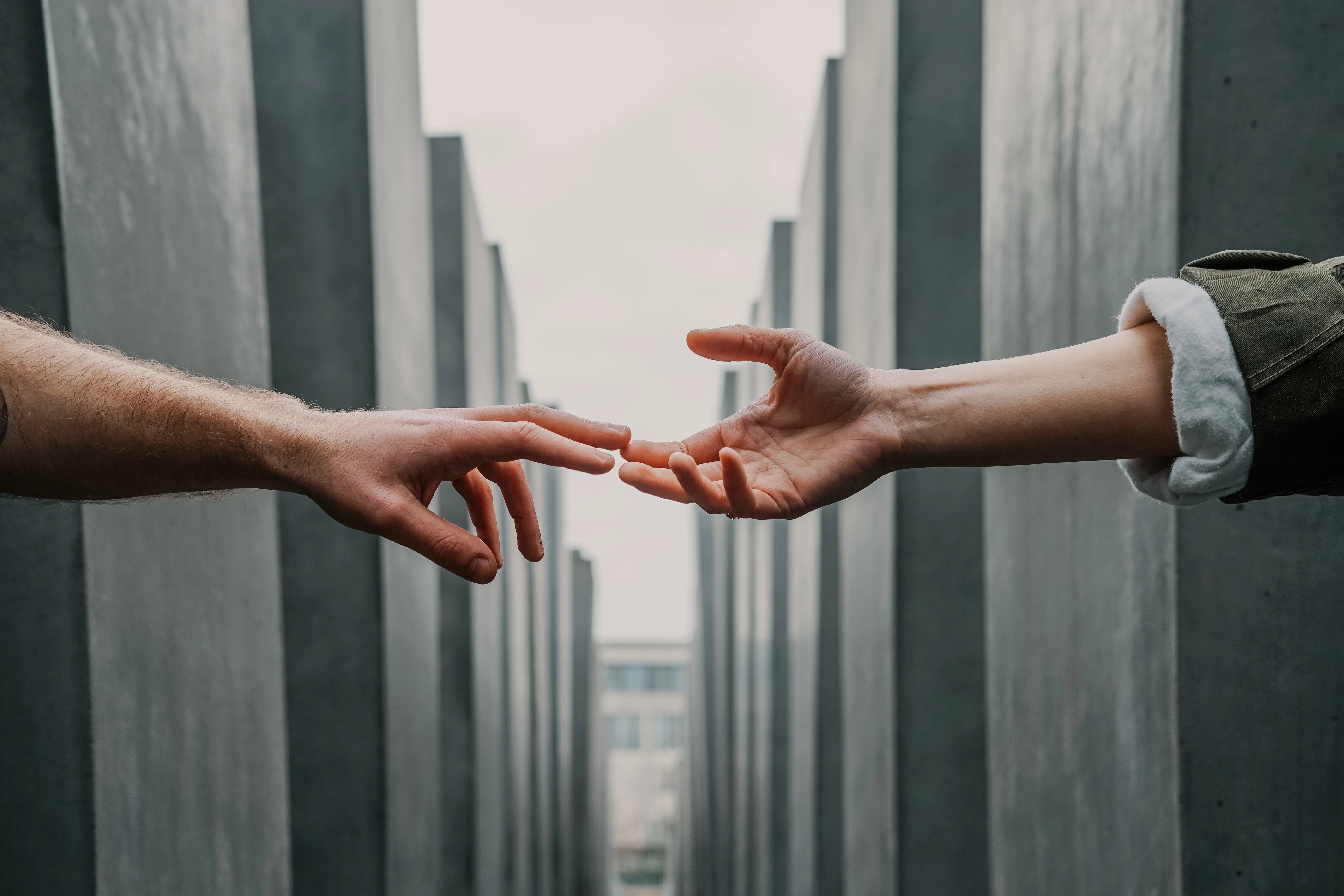 holding hands image portraying strength together