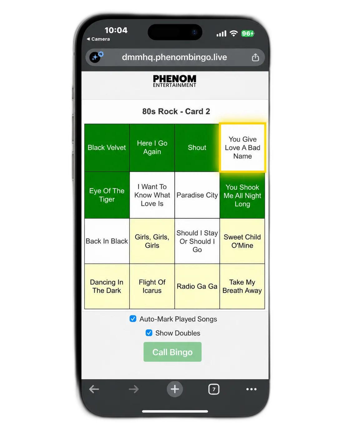 phenom bingo lite digital game