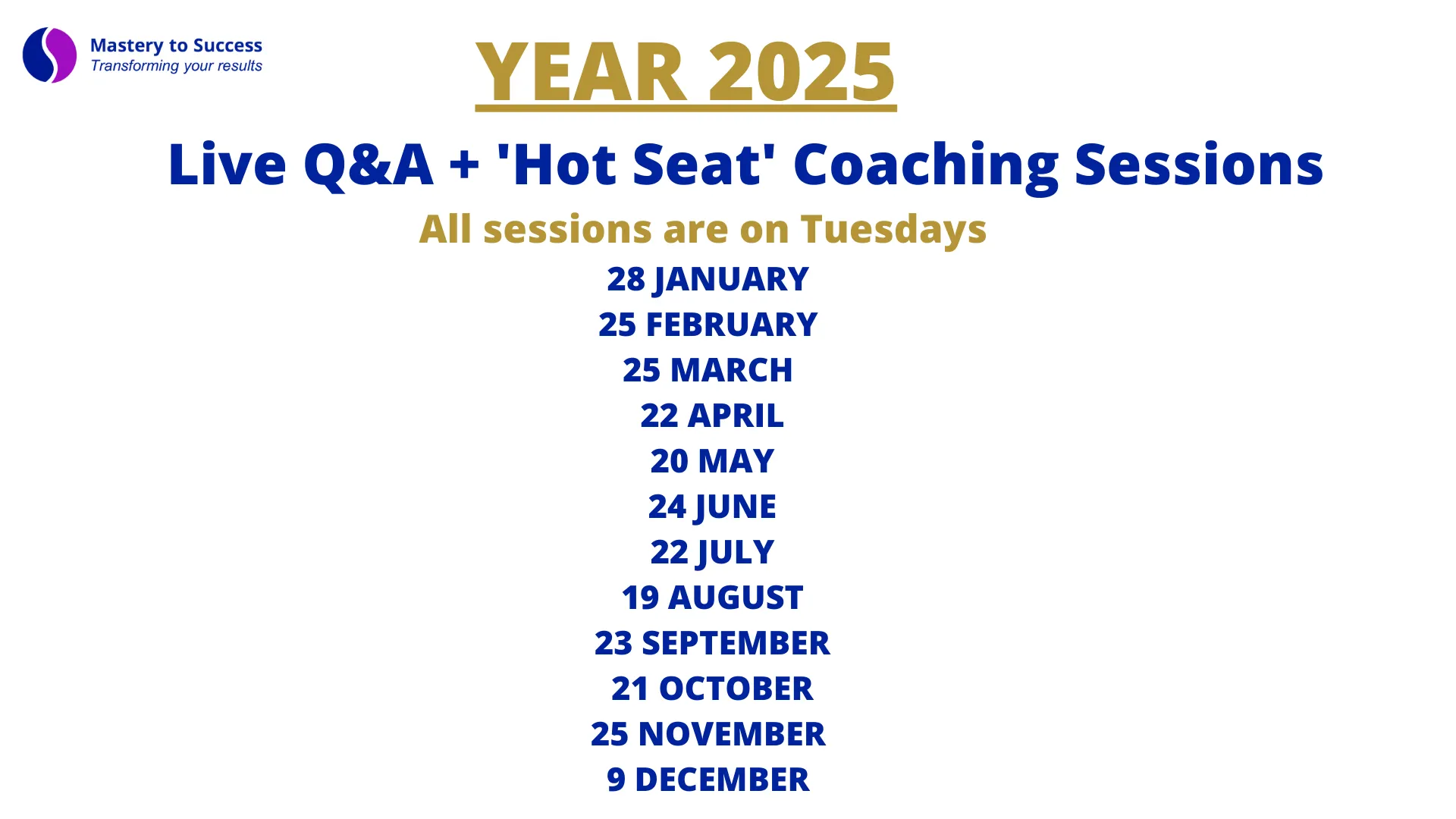 Q&A Sessions 2025