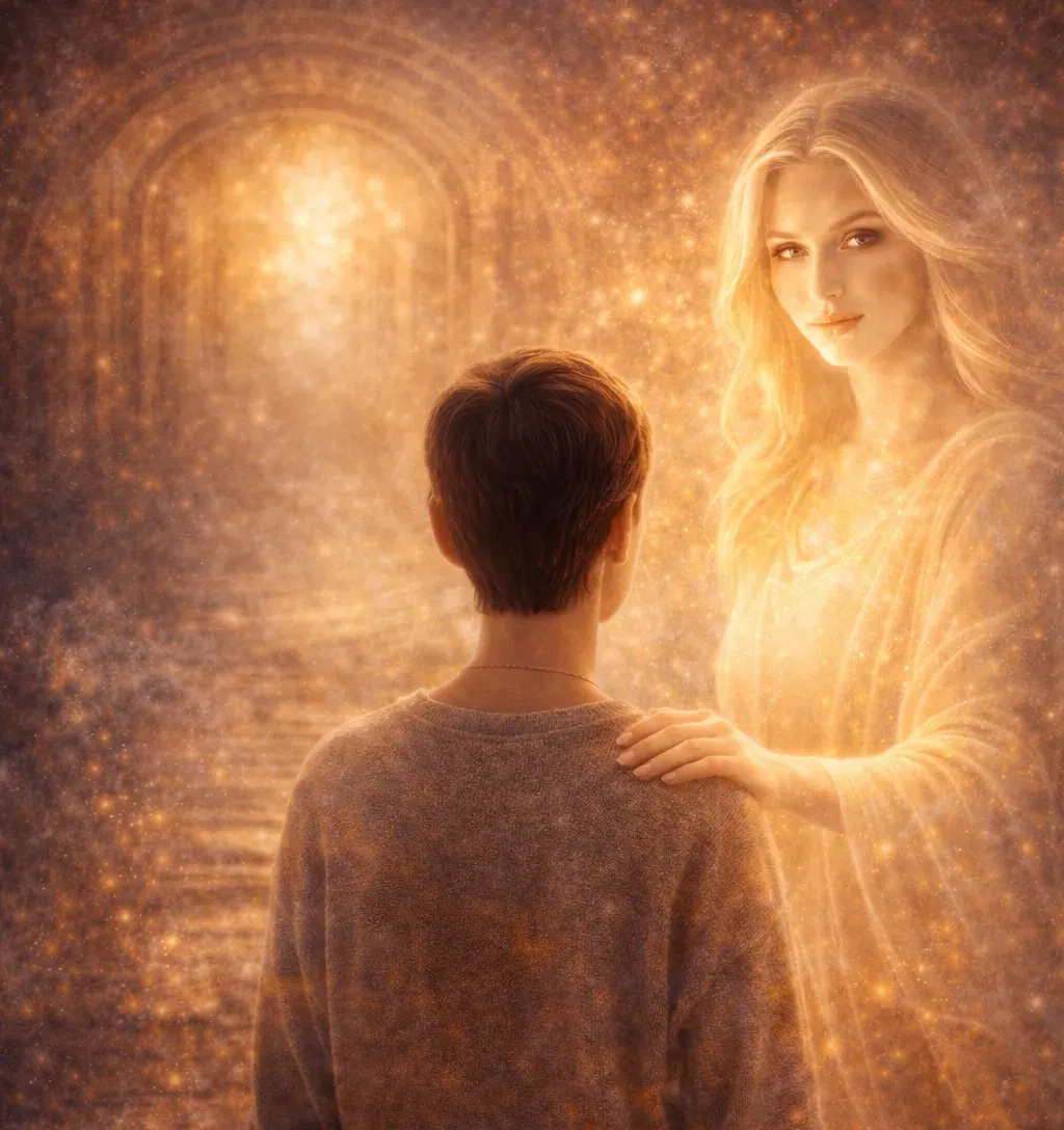 Meet Yourself - Woman in front of book