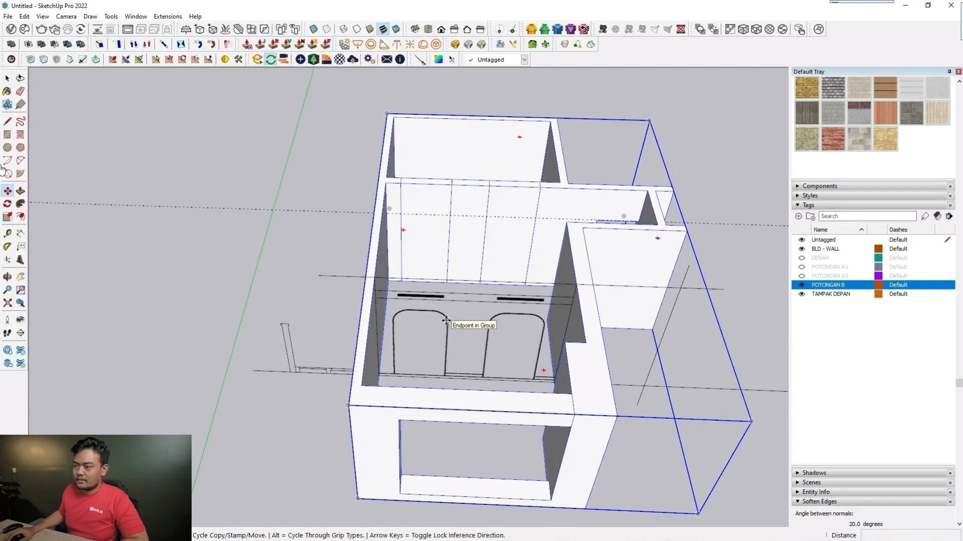 3D modeling in sketchup enscape 3.5
