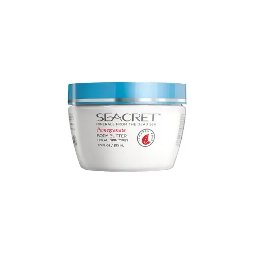 afbeelding van een pot Seacret body butter geur pomegranate