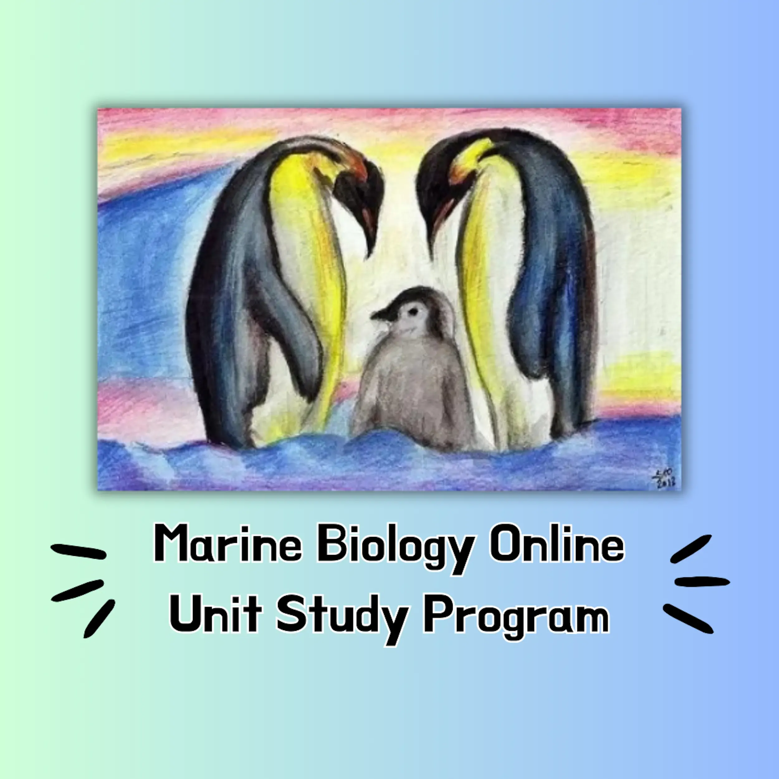 NatureGlo's eScience Marine biology Online self-paced Program for middle and high school homeschool