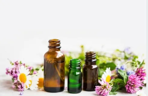 Essential oil bottles