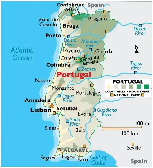 Portugal Map