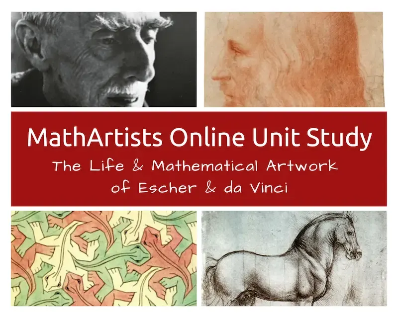 NatureGlo's MathArtists: Leonardo da Vinci and M.C. Escher
