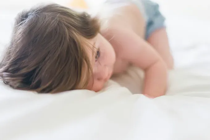 baby trying to crawl