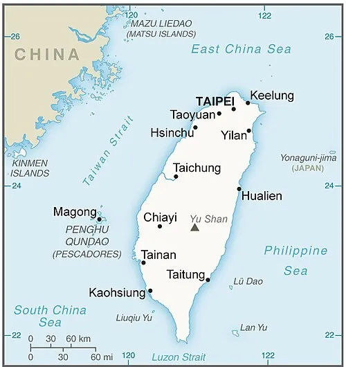 Taiwan map
