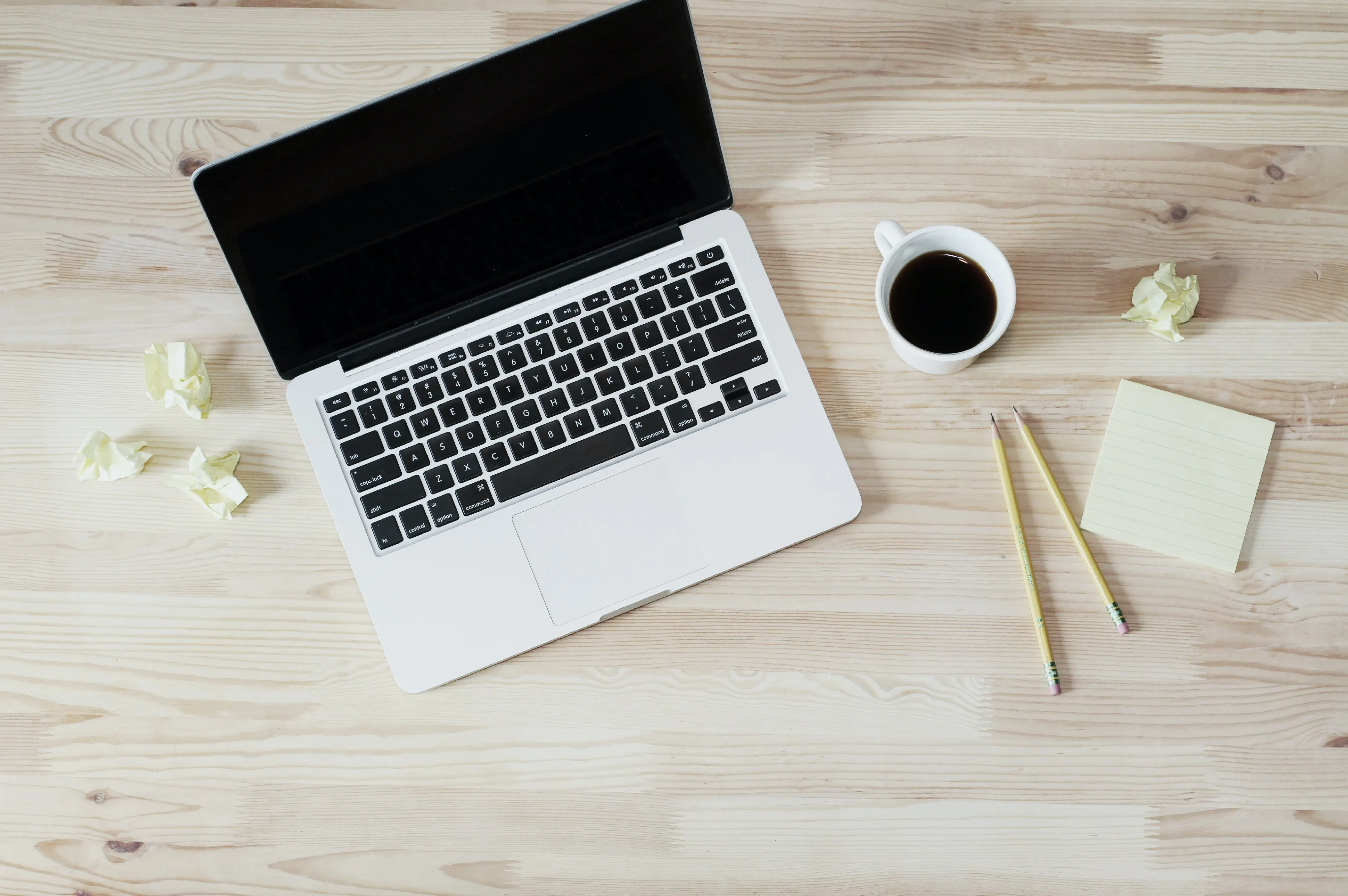 Image of laptop on table