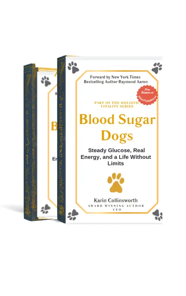 Karin Collinsworth holding Blood Sugar Dogs