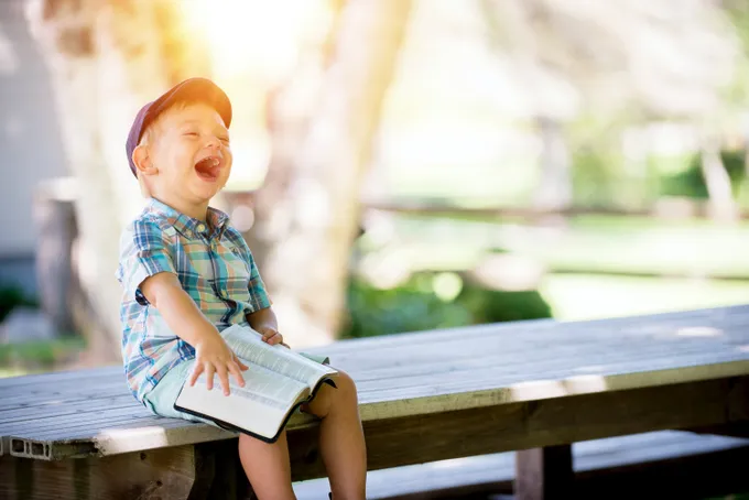 happy children in the park