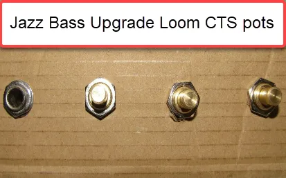Jazz bass upgrade wiring loom CTS pots small