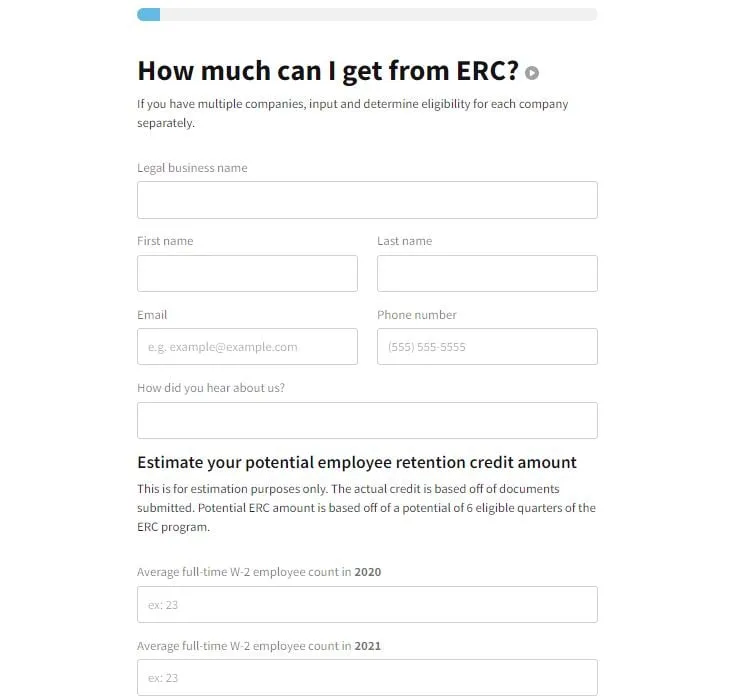 ERC Qualification Form