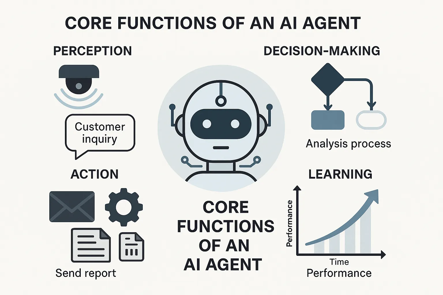 Core functions of an AI agent