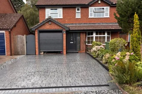 Pattern Imprinted Drive project in Sunbury by TDS Paving