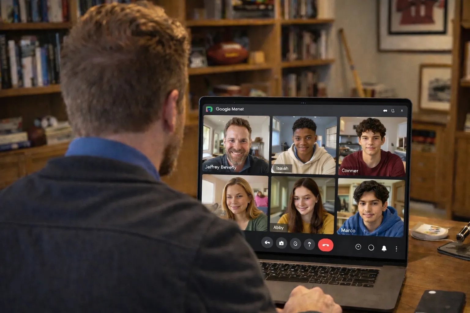 Jeffrey Beverly leading a group coaching session
