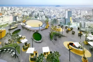 Grand Hyatt Jeju Rooftop Pool View