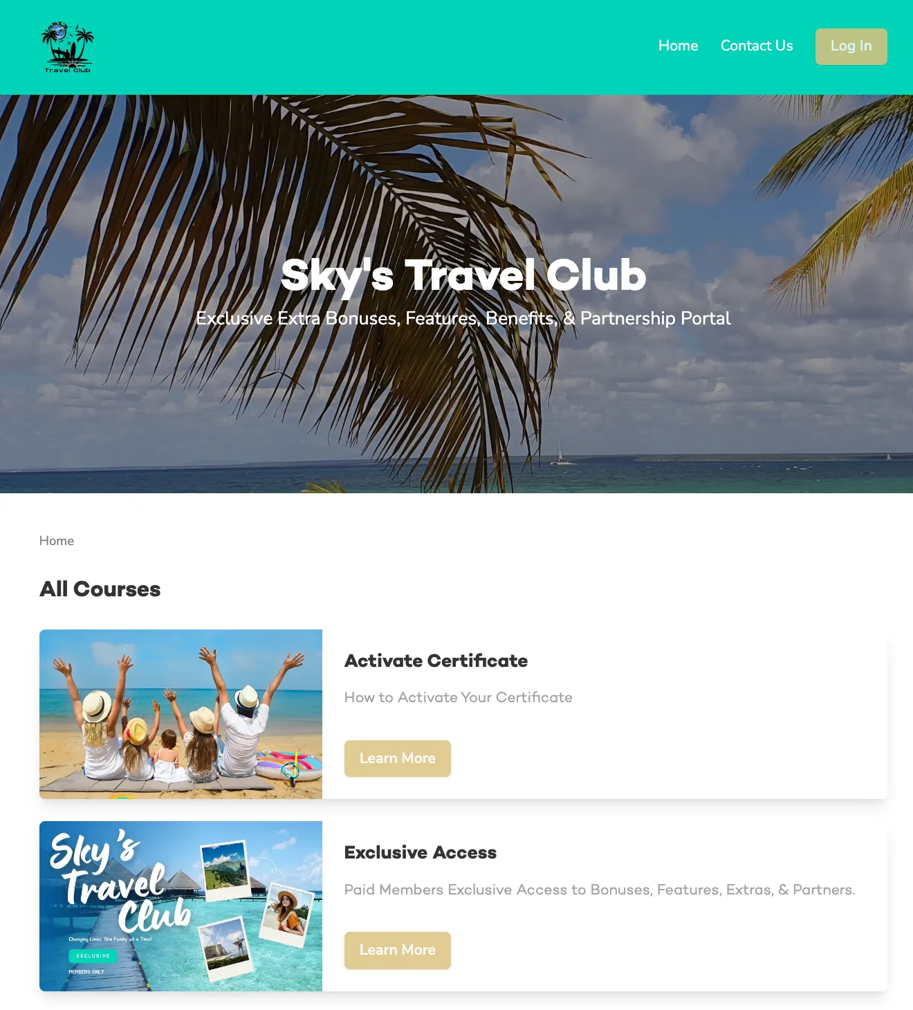 Sky's Travel Club Membership