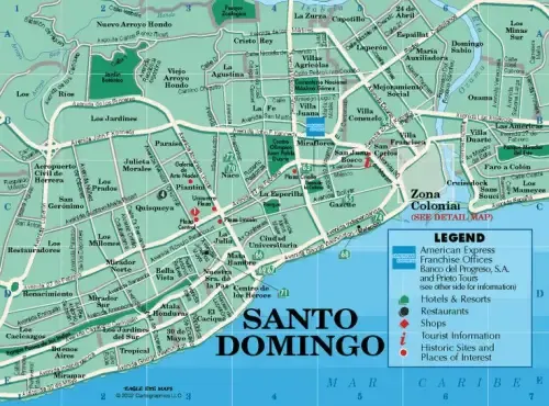 Santa Domingo map