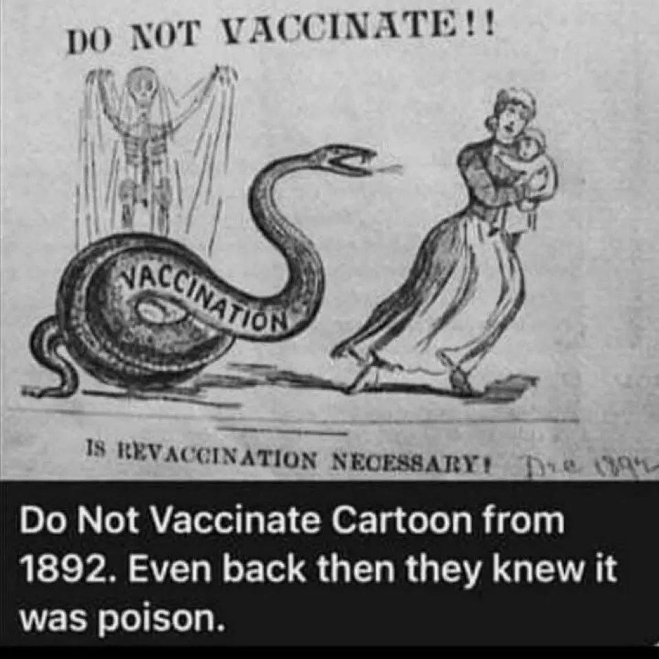 Do not Vaccinate cartoon from 1892