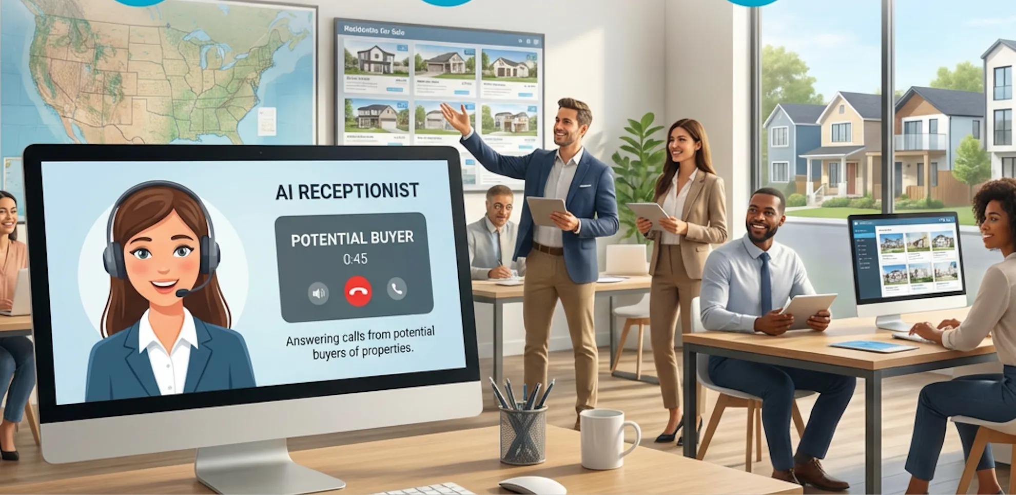 Busy Real Estate business with Ai 