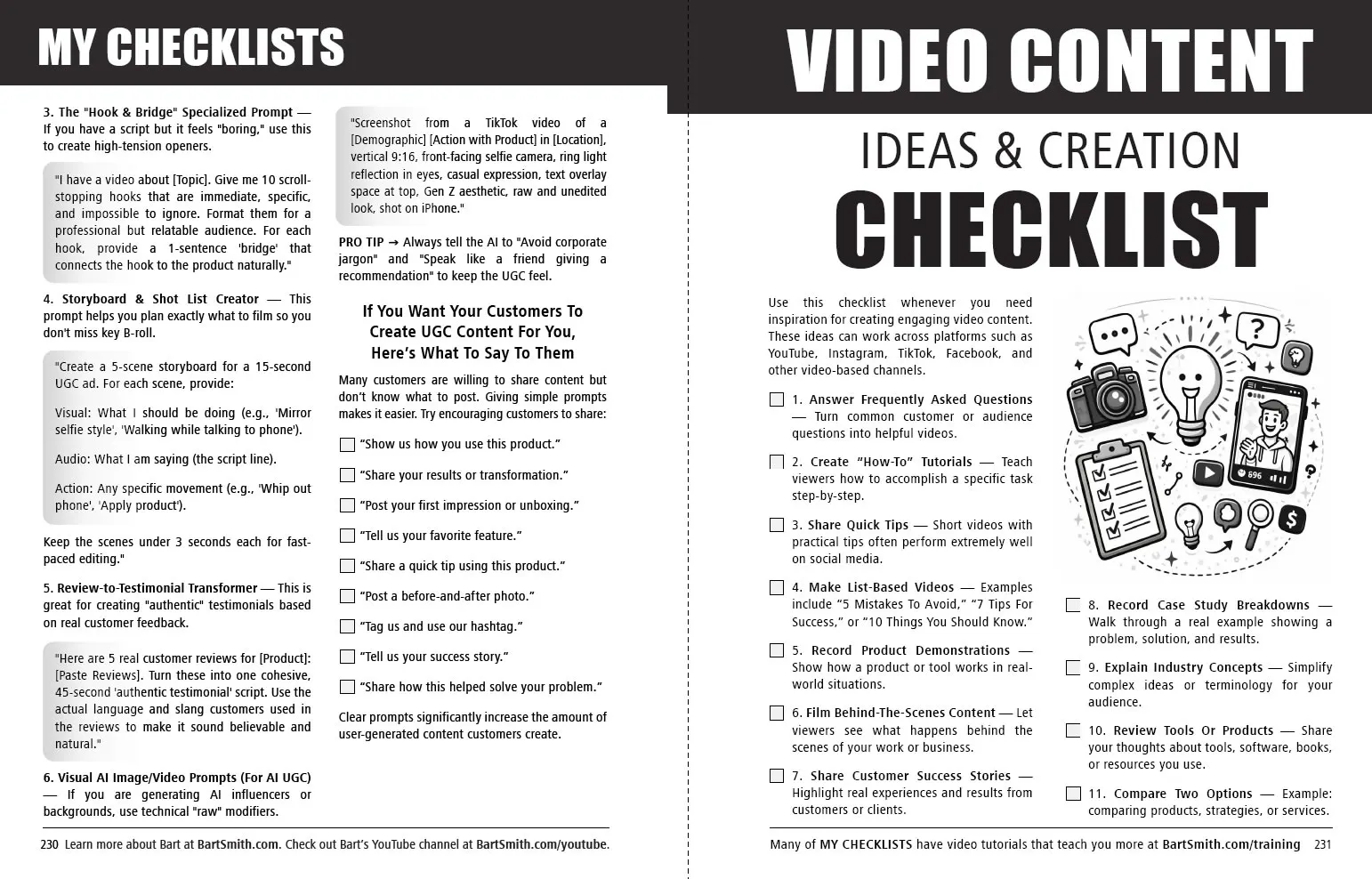 My Checklists Interior Page Example