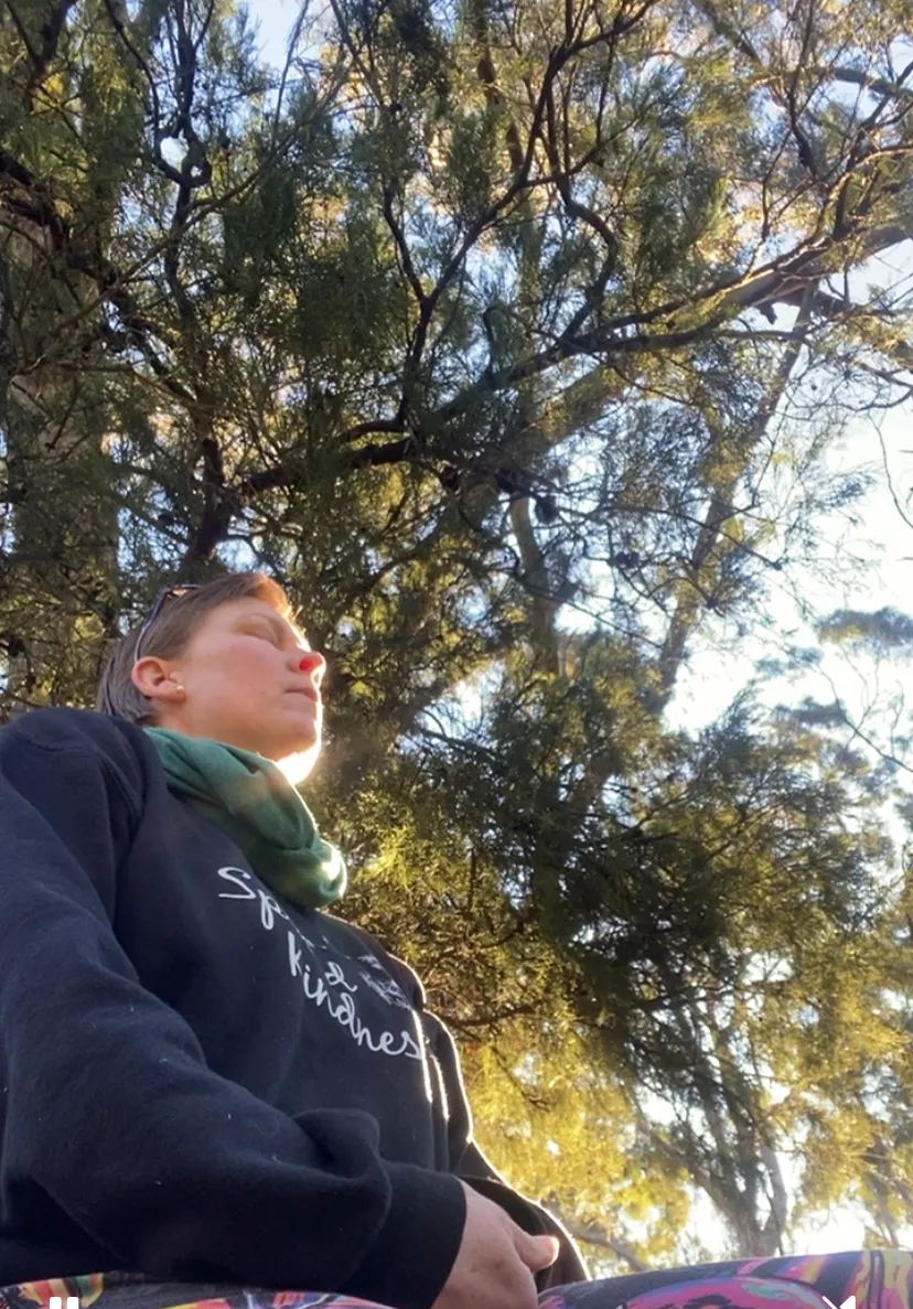 Bek breathing in the forest