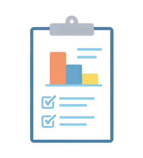 clipboard with chart