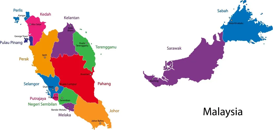 Malaysia map