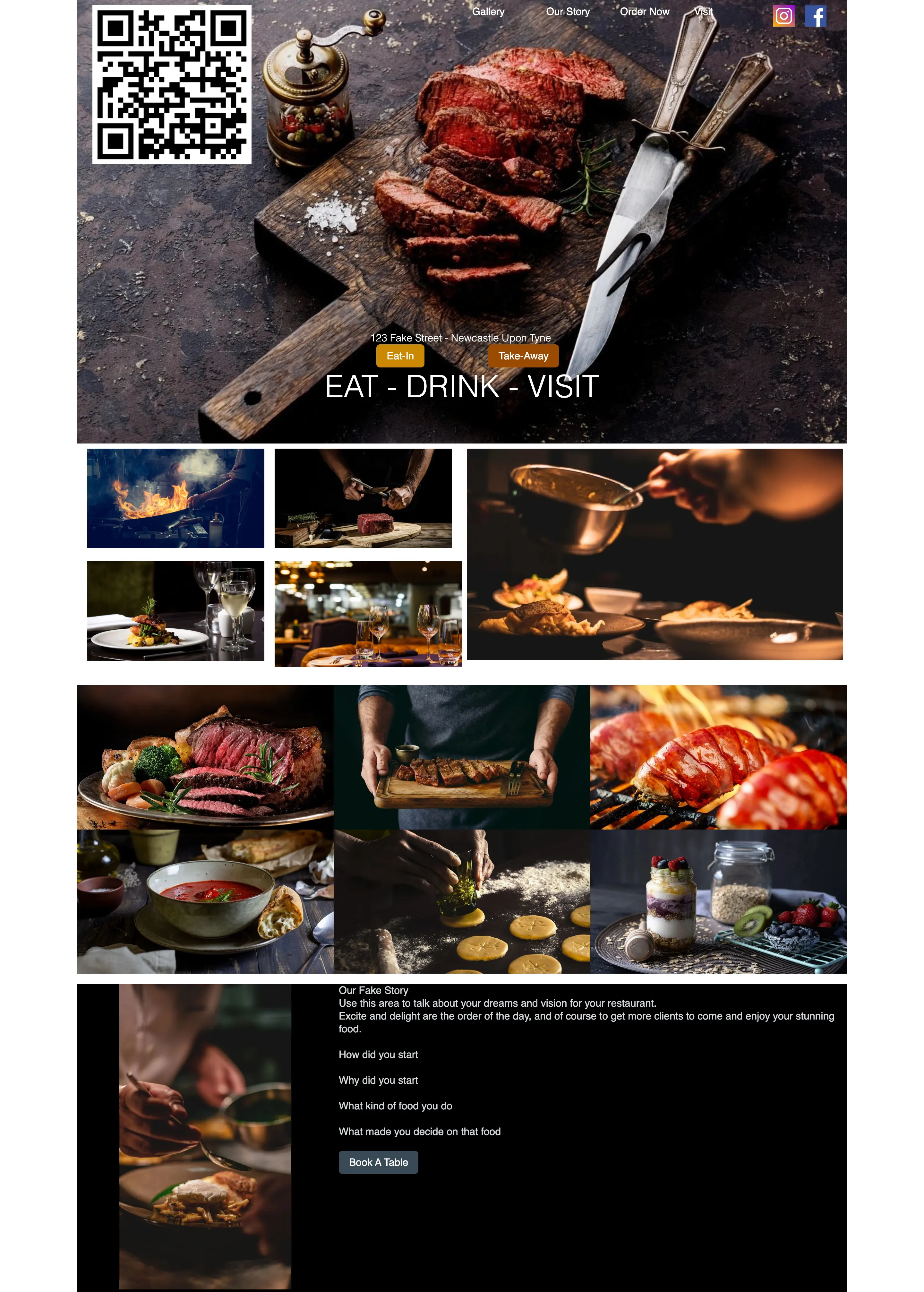 Steak Restaurant Website 