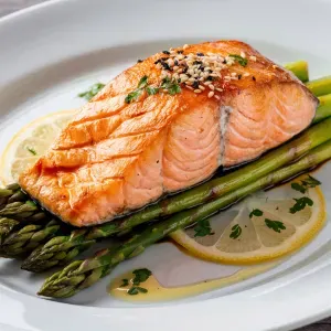 Baked Salmon with Asparagus