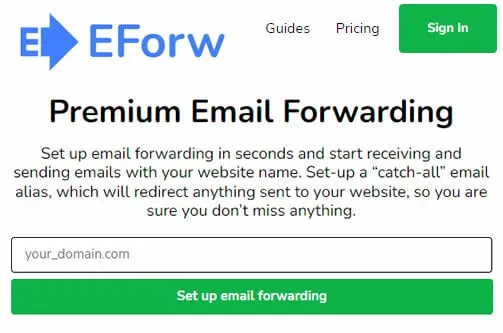 Premium Email Forwarding