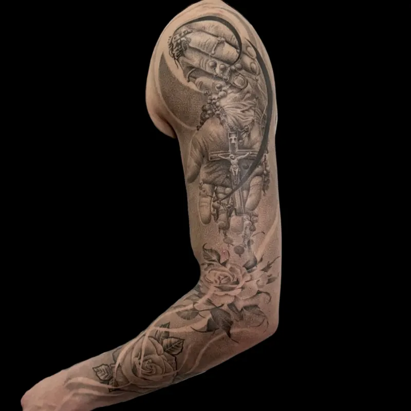 Imagen tatuaje de una catrina en estilo Neo tradicional